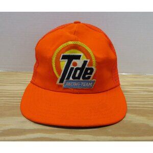 VINTAGE Tide Racing Team Hat Cap Snap Back Trucker NASCAR Eagle Ridge
